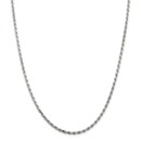 Sterling Silver 2.5 mm Diamond Cut Rope Chain - 24 in.