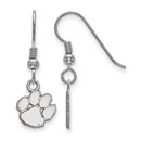 Sterling Silver Clemson University Dangle Earrings