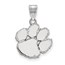 Sterling Silver Clemson University Medium Pendant