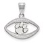 Sterling Silver Clemson University Pendant in Football