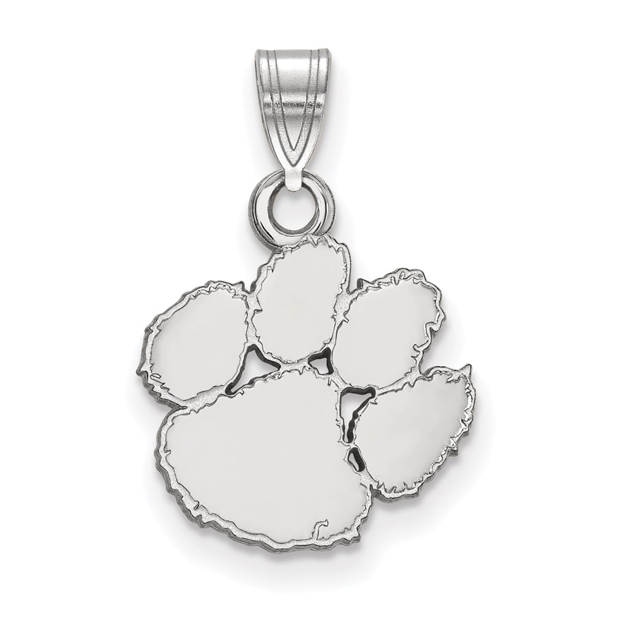 Sterling Silver Clemson University Small Pendant