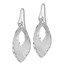 Sterling Silver D/C Dangle Shepherd Hook Earrings - 46 mm