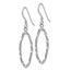 Sterling Silver D/C Shepherd Hook Dangle Earrings - 43 mm