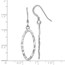 Sterling Silver D/C Shepherd Hook Dangle Earrings - 43 mm