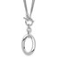 Sterling Silver Fancy 2-Strand Toggle Necklace - 17 in.