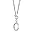 Sterling Silver Fancy 2-Strand Toggle Necklace - 17 in.