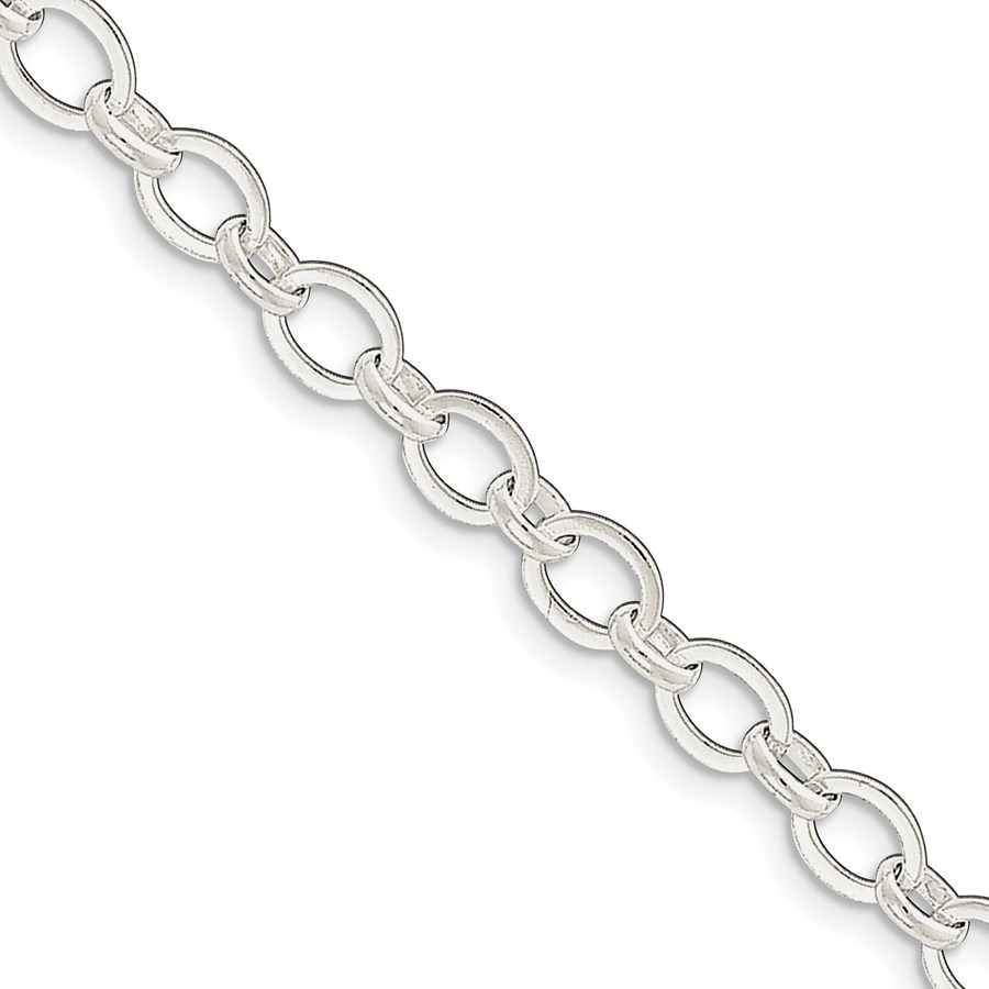 Sterling Silver Fancy Link Bracelet - 7.5 in. 