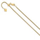 Sterling Silver Gold-plated 1.5 mm Round Box Chain - 22 in.