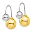 Sterling Silver & Gold-tone Dangle Earrings - 28 mm