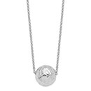 Sterling Silver Hammered w/ 2in ext. Necklace - 16 in.