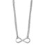 Sterling Silver Infinity Symbol Necklace - 18 in.