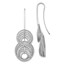 Sterling Silver Laser-cut Dangle Earrings - 48 mm