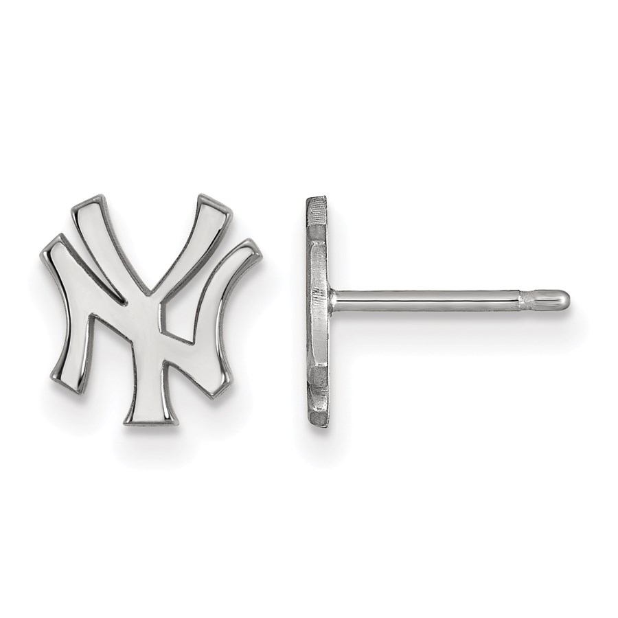 Sterling Silver MLB New York Yankees Post Earrings