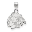 Sterling Silver NHL Chicago Blackhawks Small Pendant