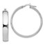 Sterling Silver Polished Hinged Hoop Earrings - 35 mm