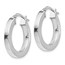 Sterling Silver Polished Hoop Earrings - 21.5 mm