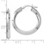 Sterling Silver Polished Hoop Earrings - 28 mm