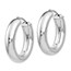 Sterling Silver Polished Oval Hoop Earrings - 27 mm