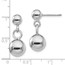 Sterling Silver Polished Post Dangle Earrings - 19 mm