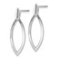 Sterling Silver Polished Post Dangle Earrings - 25.25 mm