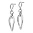 Sterling Silver Polished Post Dangle Earrings - 50 mm