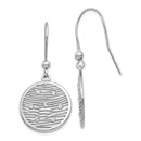 Sterling Silver Polished Preciosa Crystal Earrings - 41 mm