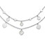 Sterling Silver Rh-plated MOP 2-strand Choker - 16 in.