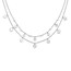 Sterling Silver Rh-plated MOP 2-strand Choker - 16 in.