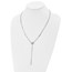 Sterling Silver Rhod-plat Bar Toggle Necklace - 26.5 in.