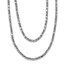 Sterling Silver Rhodium Fancy 2 Str& Necklace - 18 in.