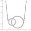 Sterling Silver Rhodium Intertwined Circles Necklace - 18 in.