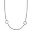 Sterling Silver Rhodium-plated D/C Necklace - 22 in.