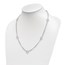 Sterling Silver Rhodium-plated D/C Necklace - 22 in.