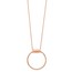 Sterling Silver Rose-tone Polished w/1in ext Necklace - 18 in.