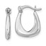 Sterling Silver RP Huggie Earrings - 15.75 mm