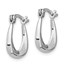 Sterling Silver RP Huggie Earrings - 15.75 mm