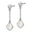 Sterling Silver RP MOP Post Dangle Earring - 31.25 mm