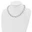 Sterling Silver RP Polished Fancy Link Necklace - 18 in.