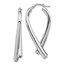 Sterling Silver RP Polished Post Dangle Earrings - 40 mm