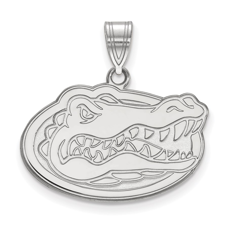 Sterling Silver Univ. of Florida Medium Pendant