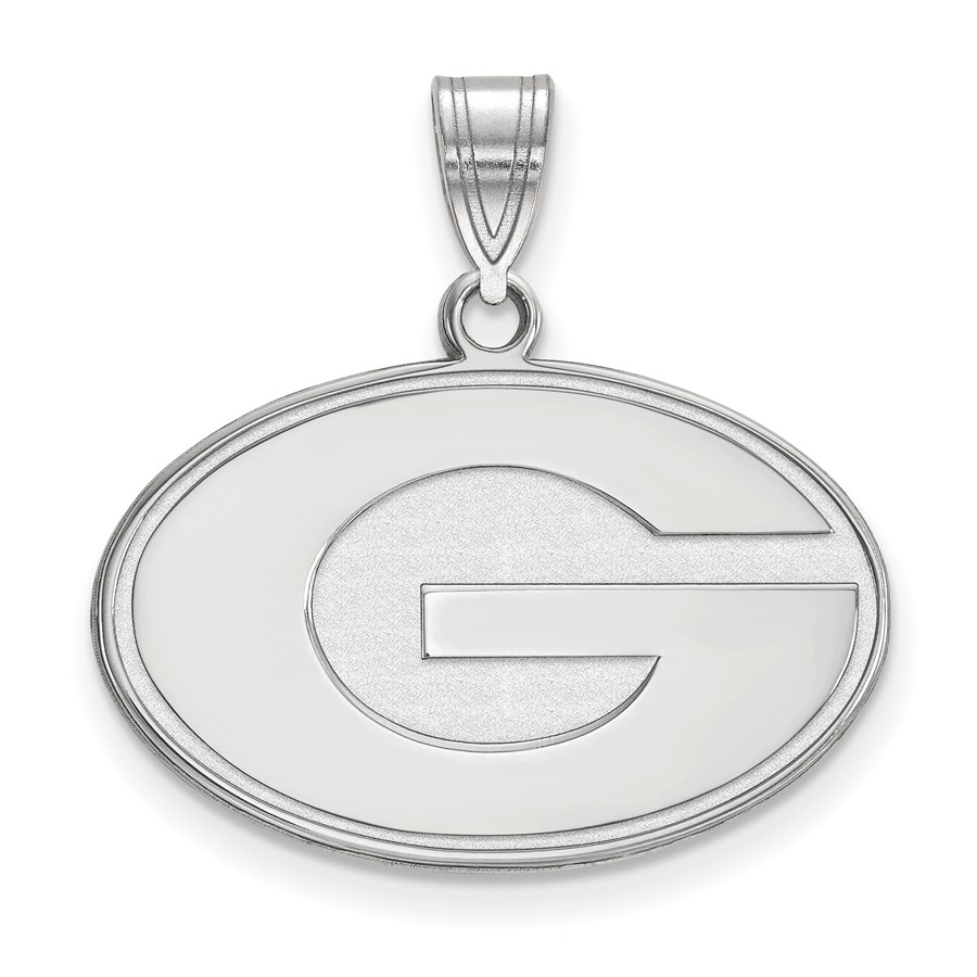 Sterling Silver University of Georgia Medium Pendant