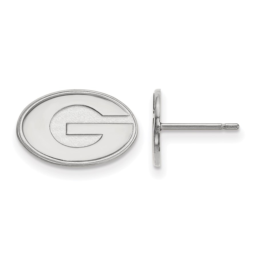 Sterling Silver University of Georgia Post Earrings