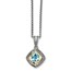 Sterling Silver w/14k Sky Blue Topaz Necklace