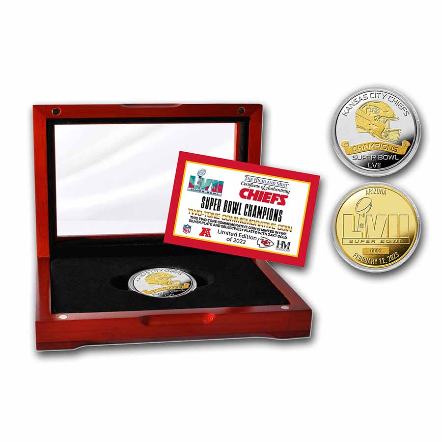 Buy Super Bowl LVII Champions Two-Tone Coin: Kansas City Chiefs | APMEX