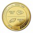 Super Bowl LVII Official Gold Gilded Flip Coin - Chiefs vs Eagles