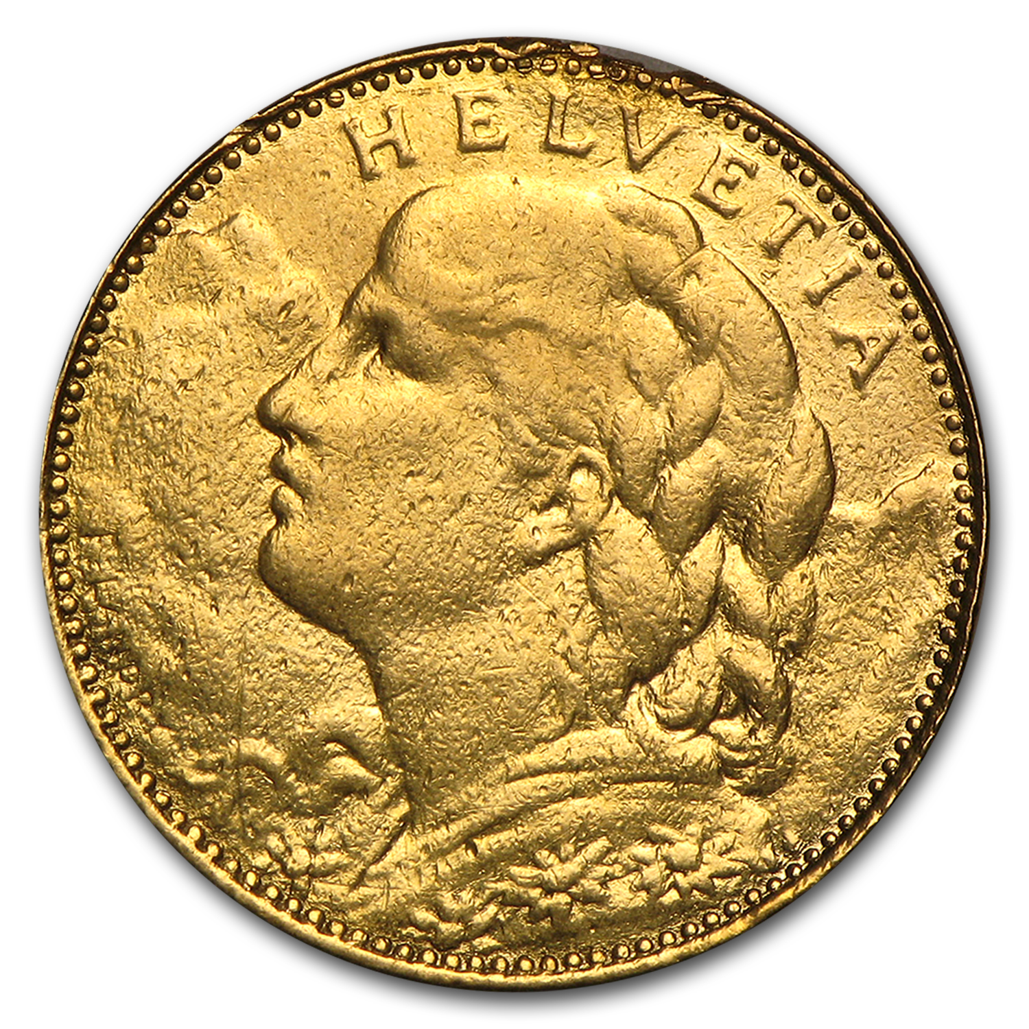 Buy Switzerland Gold 10 Francs Helvetia (1911-1922) Avg Circ | APMEX