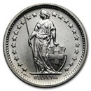 Switzerland Silver 1/2 Franc BU (Random Year)