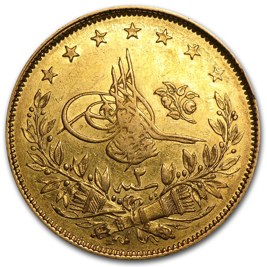Turkey/Ottoman Gold 100 Kurush Avg Circ (Random Dates)
