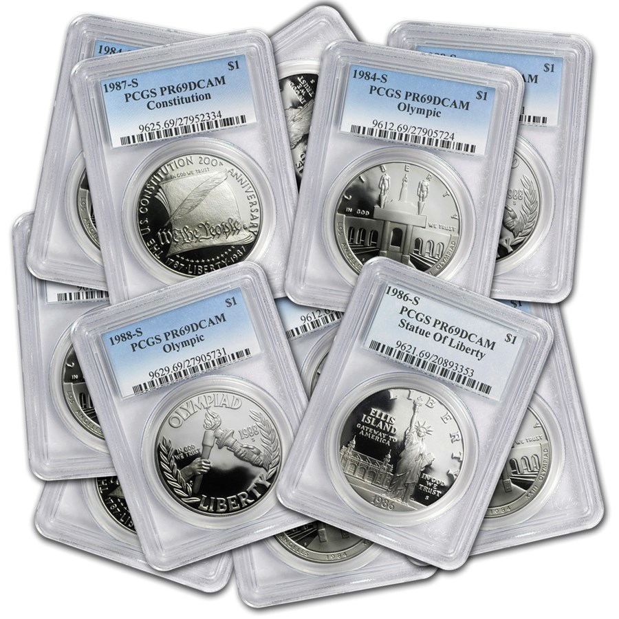 U.S. Mint $1 Silver Commem MS/PR-69 PCGS