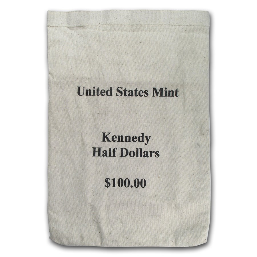 U.S. Mint $100.00 Kennedy Half Dollars Canvas Bag (USED)